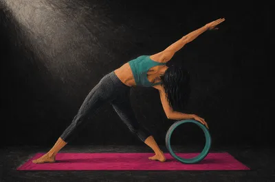 Deep Yoga Wheel Back Bend Studio Pose
