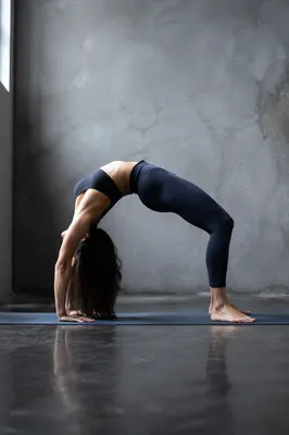 Deep Yoga Wheel Backbend in Studio